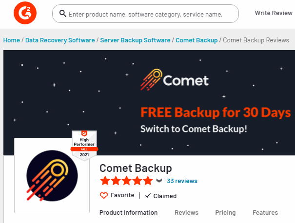 comet backup2