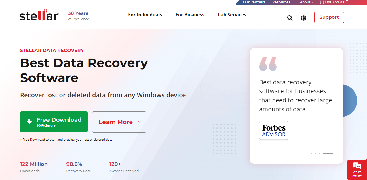 Stellar Data Recovery