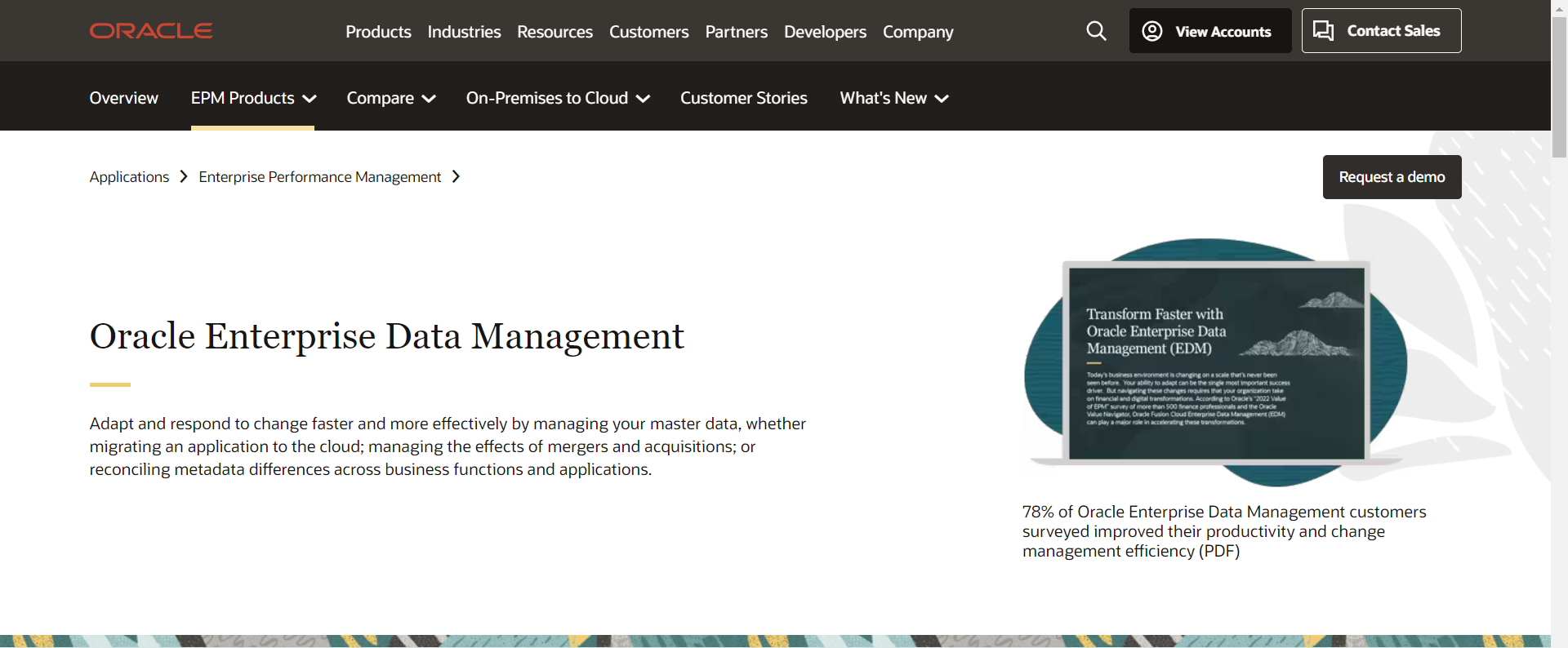 Oracle Enterprise Data Management