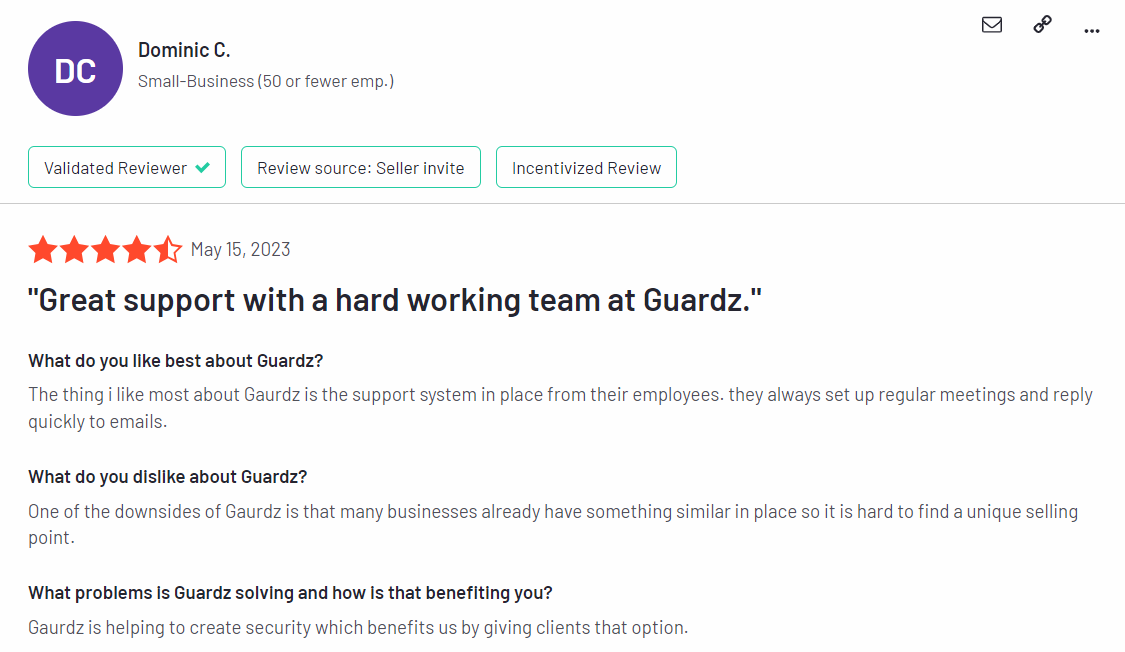 guardz testimonials 1