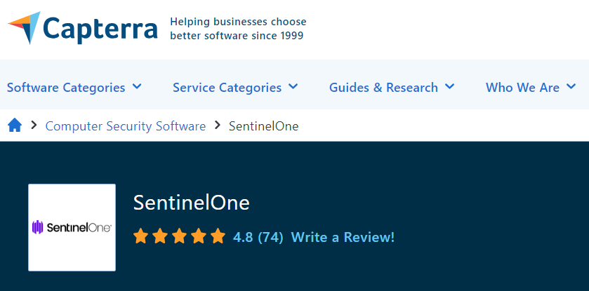 sentinelone rating 1