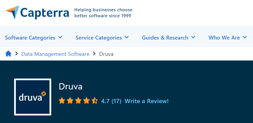 druva rating 1