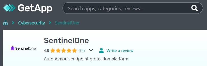 sentinelone rating