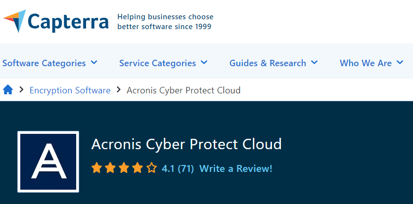 acronis rating 1