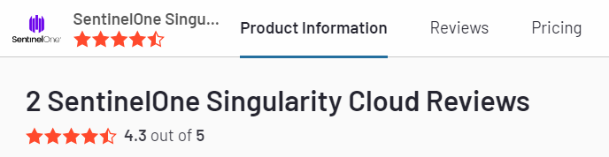 sentinelone rating 2