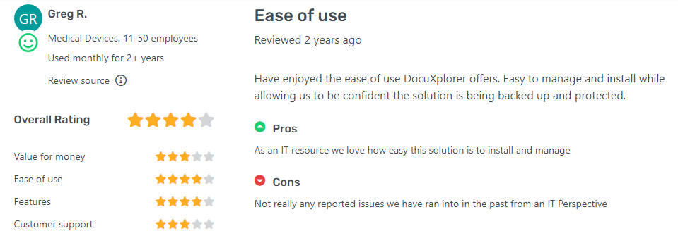 DocuXplorer review