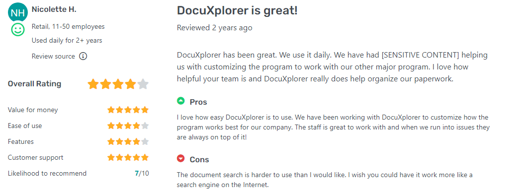 DocuXplorer review